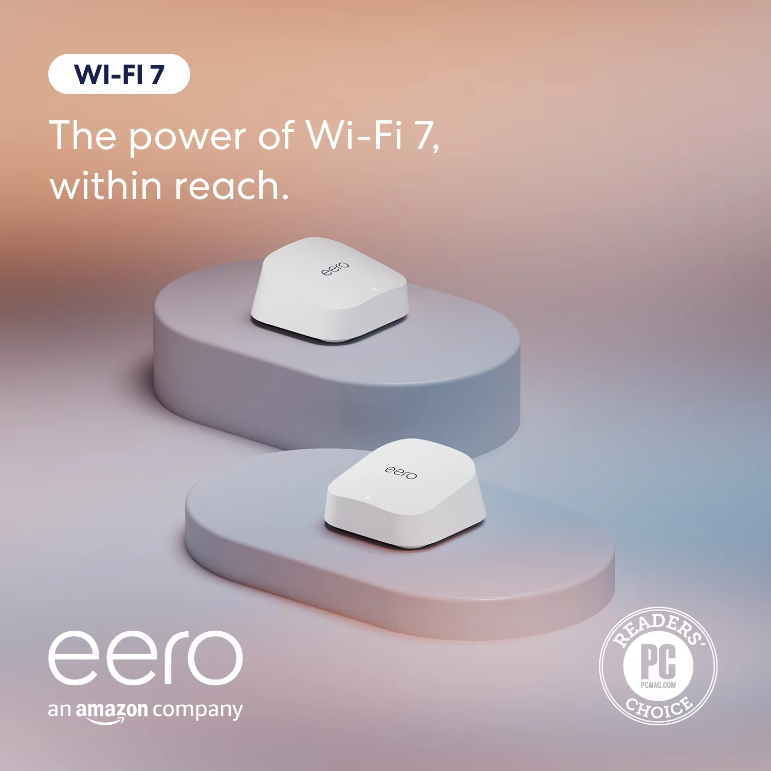 Amazon eero 7 dual-band mesh Wi-Fi 7 router (2-pack)