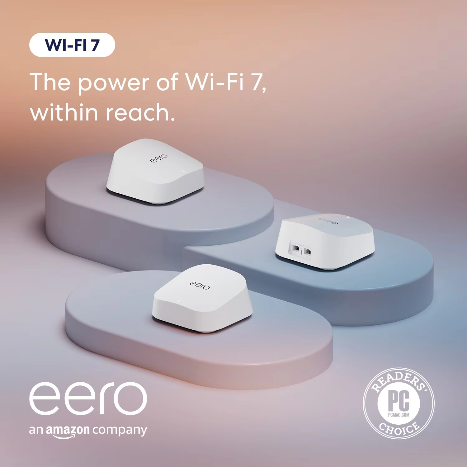 Amazon eero 7 dual-band mesh Wi-Fi 7 router (3 Pack)