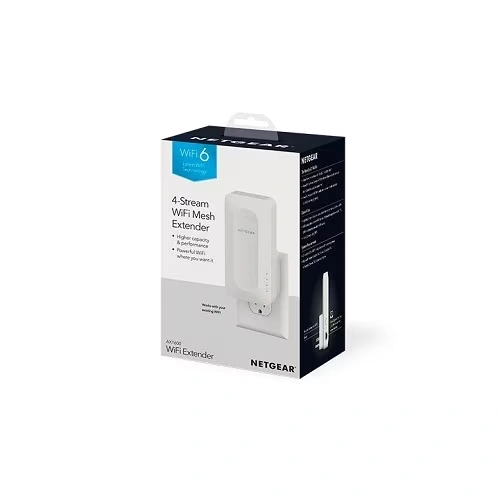 Netgear EAX12 Dual Band 802.11ax 1.60 Gbit/s Wireless Range Extender - Indoor