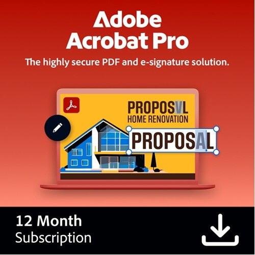 Download Adobe Acrobat Pro Multiple Platforms 1 Year