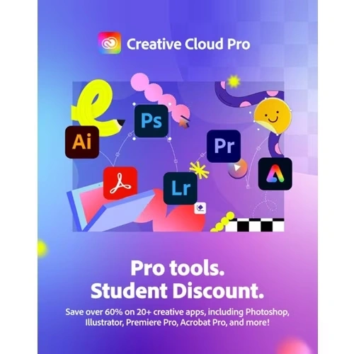 Download Adobe Creative Cloud Pro Student & Teacher Edition 12 Mo Subscription