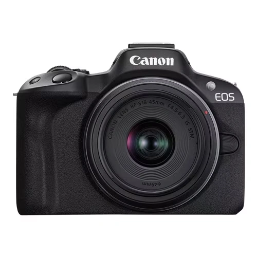Canon EOS R50 24.2 Megapixel Mirrorless Camera with Lens - 0.71\" - 1.77\" (Lens 1), 2.17\" - 8.27\" (Lens 2) - Black