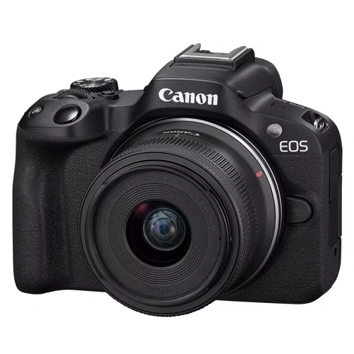 Canon EOS R50 24.2 Megapixel Mirrorless Camera with Lens - 0.71\" - 1.77\" (Lens 1), 2.17\" - 8.27\" (Lens 2) - Black