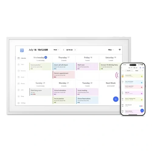 15.6” Smart WiFi Digital Calendar & Photo Frame with 32GB Built-in Memory
