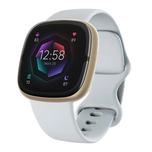Fitbit Sense 2 Smart Watch - Blue Mist / Soft Gold Aluminum 3 Fitbit Sense 2 Smart Watch - Blue Mist / Soft Gold Aluminum