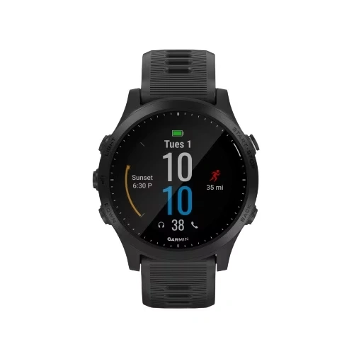 Garmin - Forerunner 945 GPS Heart Rate Monitor Running Smartwatch - Black