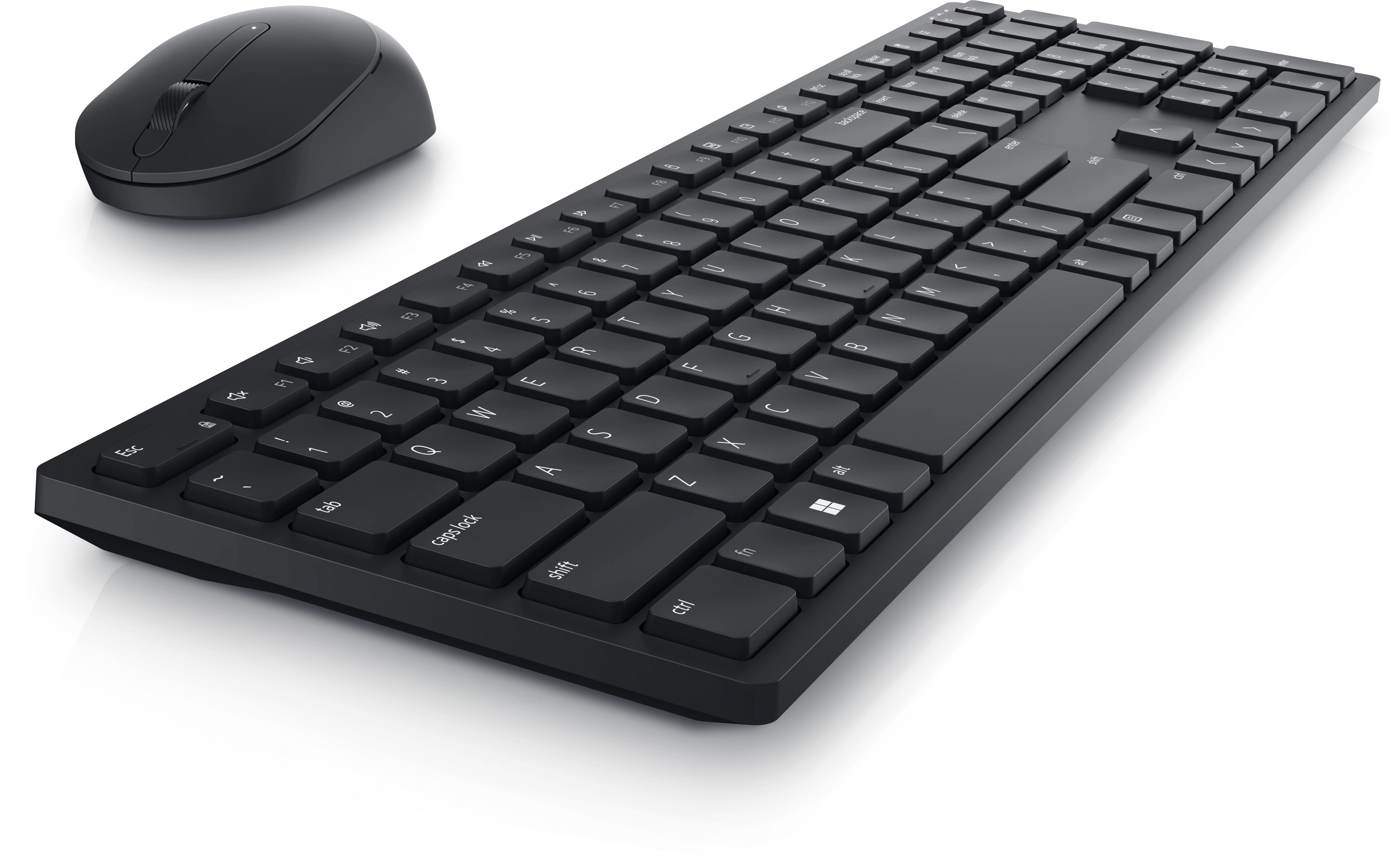 Dell Pro Keyboard and Mouse - KM5221W - US English - Black Black