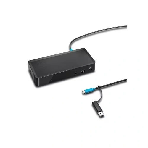 Kensington SD4700P USB-C & USB-A 5Gbps Dual 2K Hybrid Dock - up to 60W PD-DP & HDMI - Windows/macOS