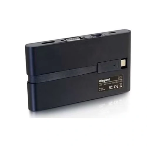 C2G USB-C 9-in-1 Compact Dock with 4K HDMI, VGA, Ethernet, USB, SD Card Reader and Power Delivery