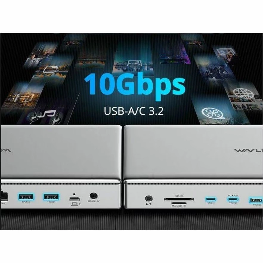 Wavlink WL-UG75PD1-4D2 Quad 4K 120Hz Universal Dock / For Windows and Mac M1/M2/M3/M4