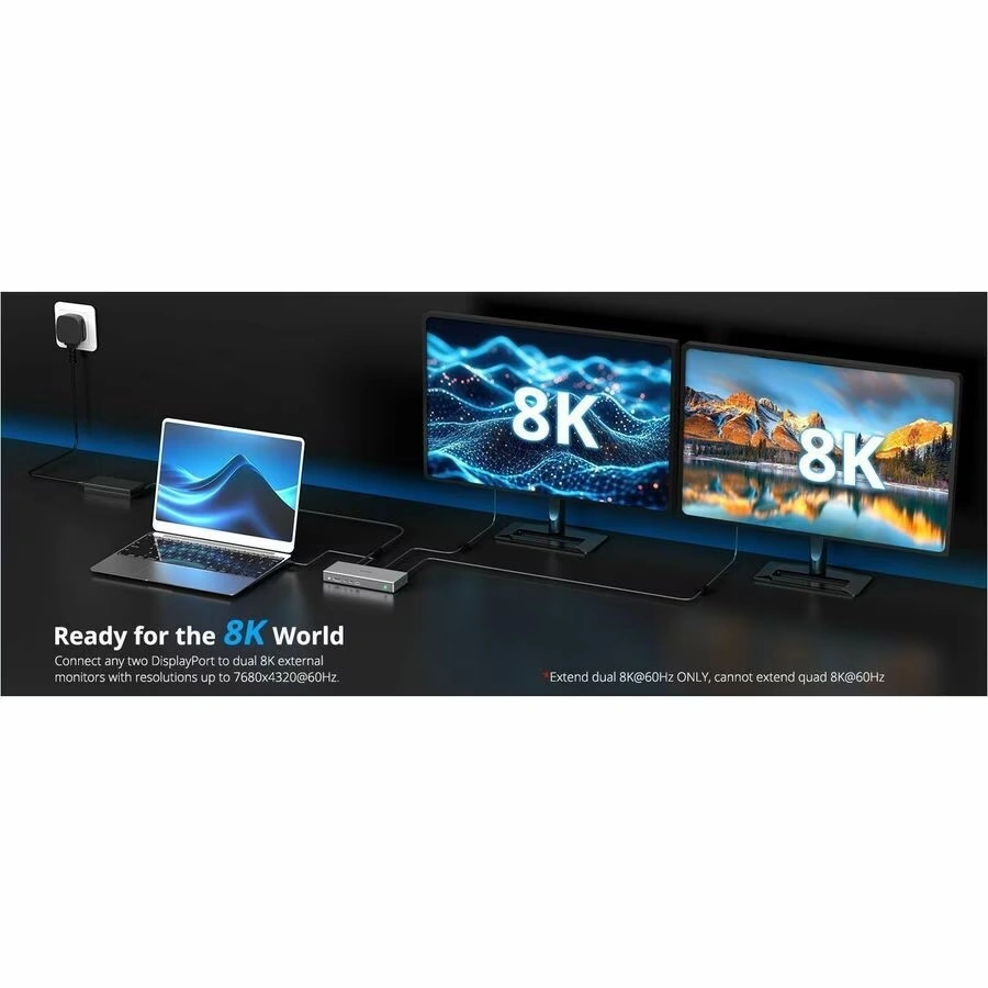 Wavlink WL-UG75PD1-4D2 Quad 4K 120Hz Universal Dock / For Windows and Mac M1/M2/M3/M4