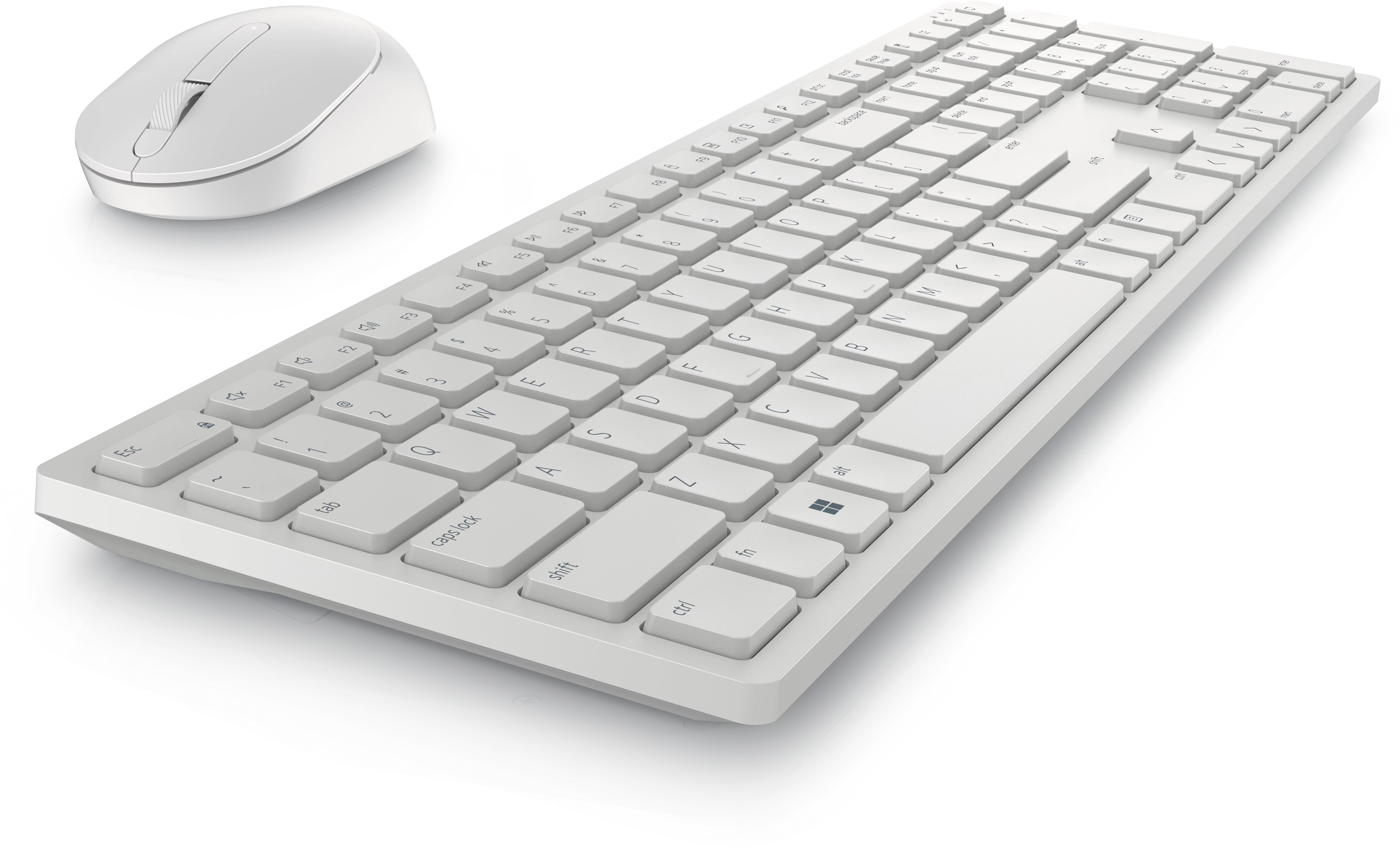 Dell Pro Keyboard and Mouse - KM5221W - US English - White White