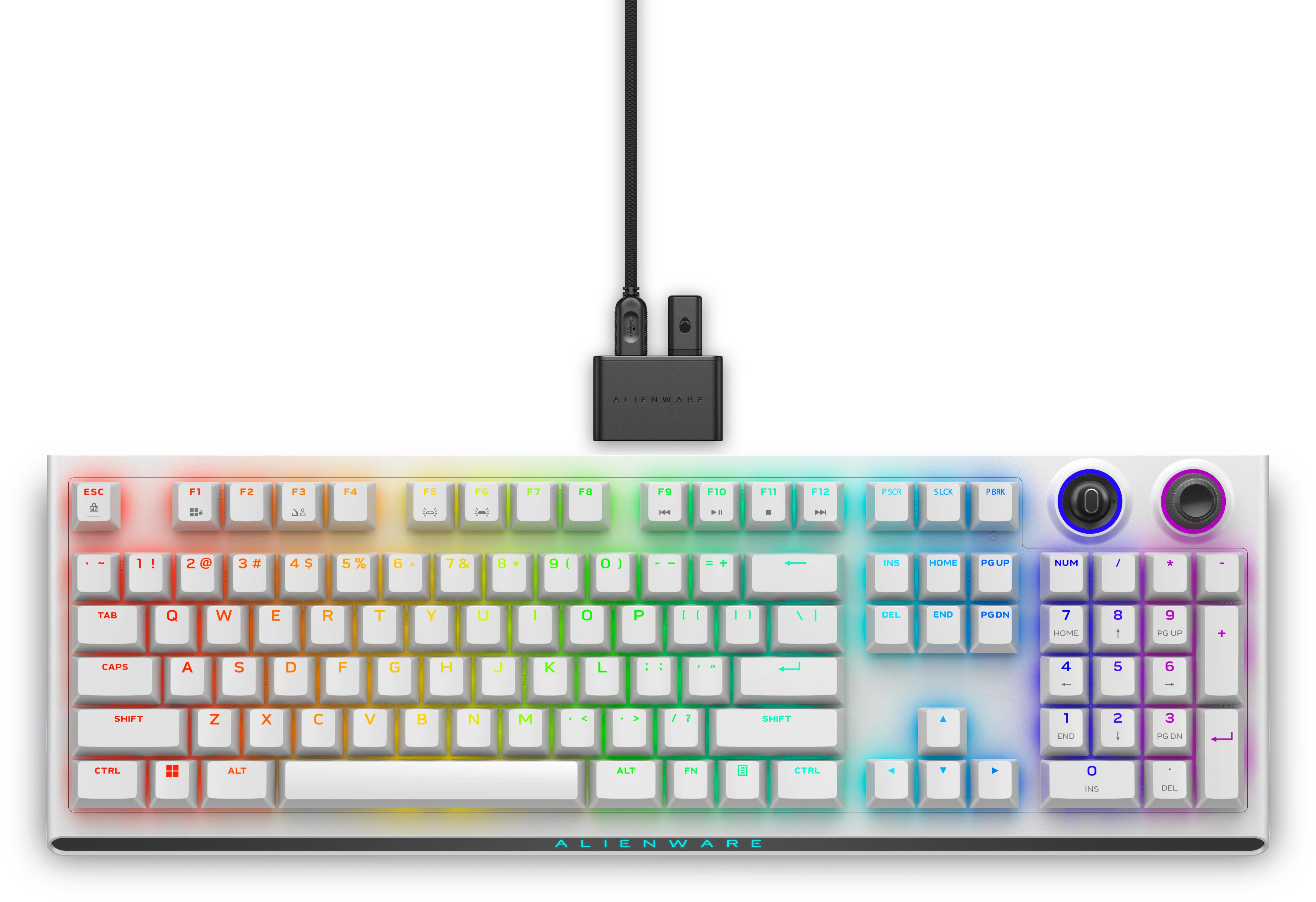 Alienware Tri-Mode Wireless Gaming Keyboard - AW920K Lunar Light