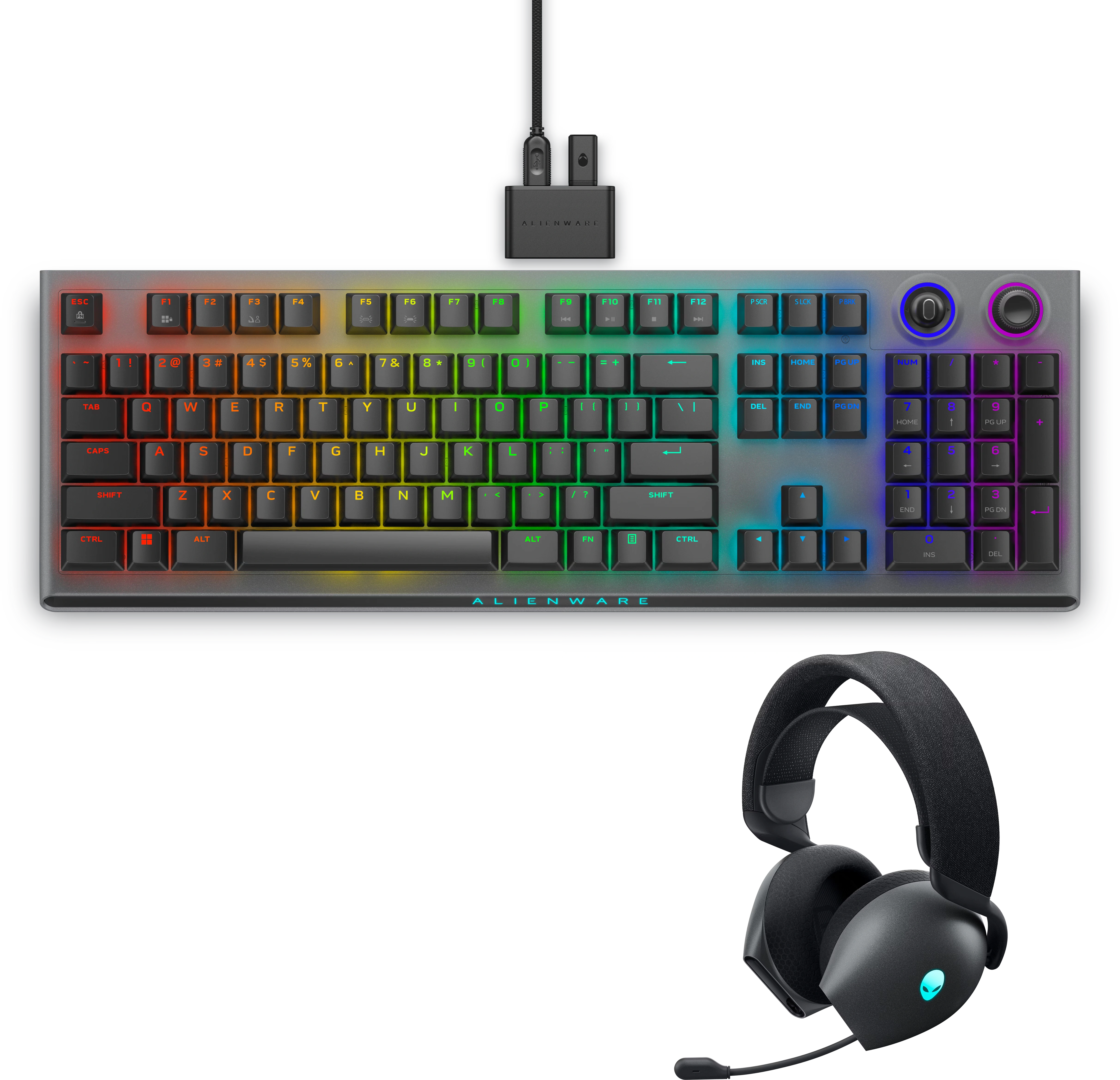 Alienware Tri-Mode Wireless Gaming Bundle - Dark Side of the Moon