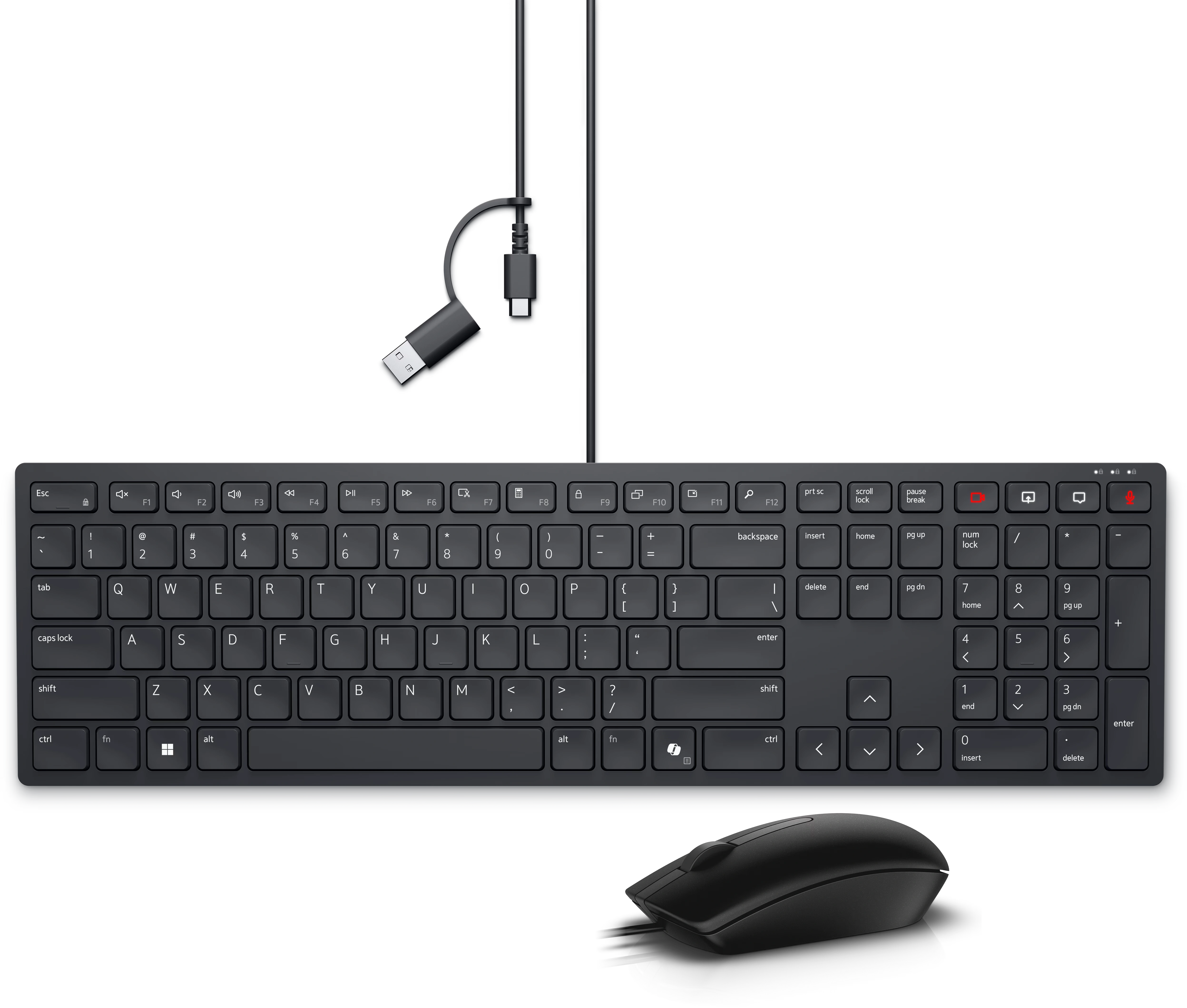 Dell Pro Silent Wired Collaboration Keyboard - KB525C and Mouse - MS116