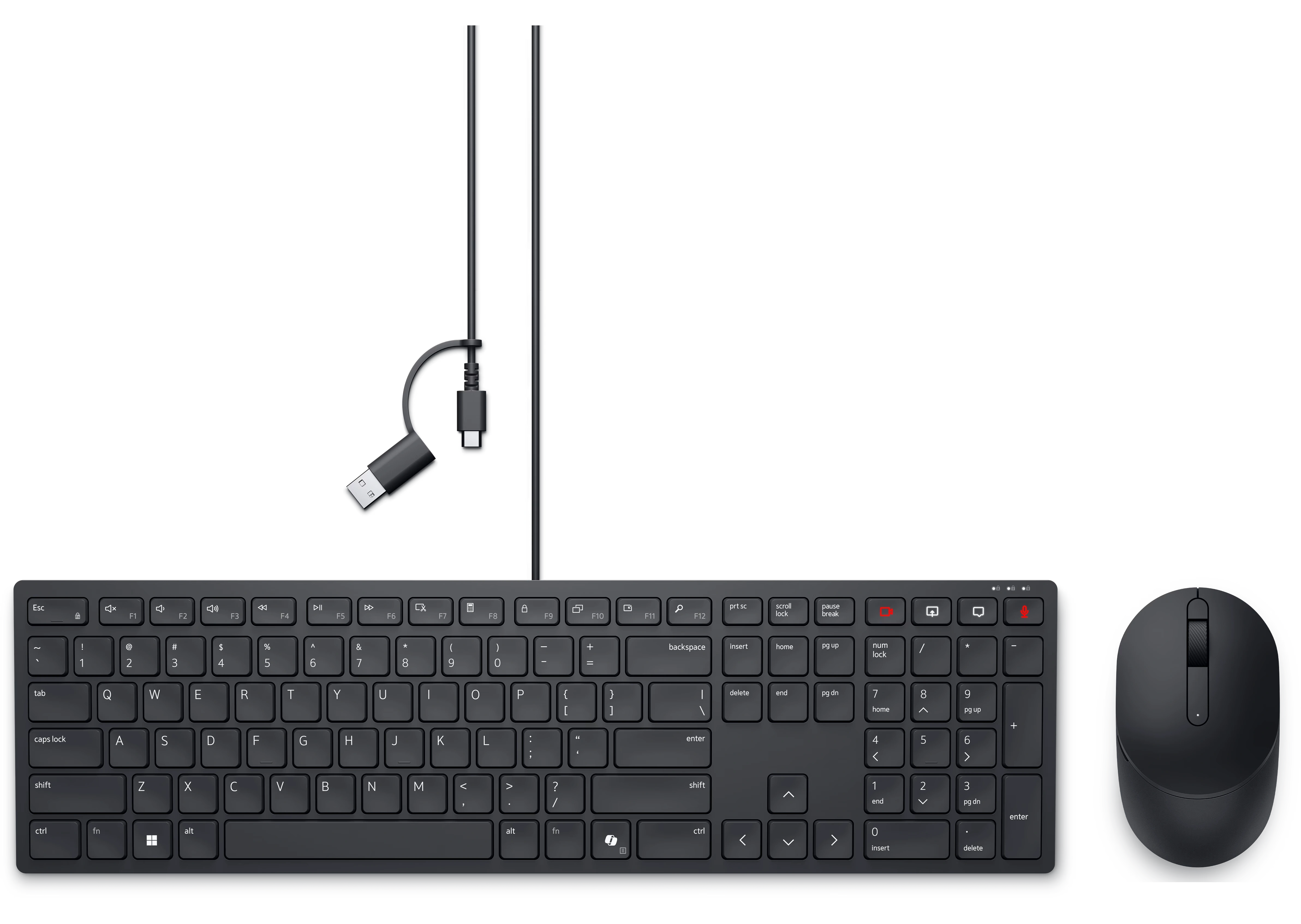 Dell Pro Silent Wired Collaboration Keyboard - KB525C and Wireless Mouse - MS355