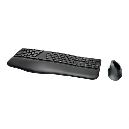 Kensington Pro Fit Ergonomic Wireless Keyboard and Mouse - Black Black