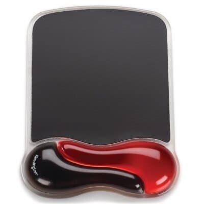 Kensington Duo Gel Mouse Pad Wrist Rest - Red