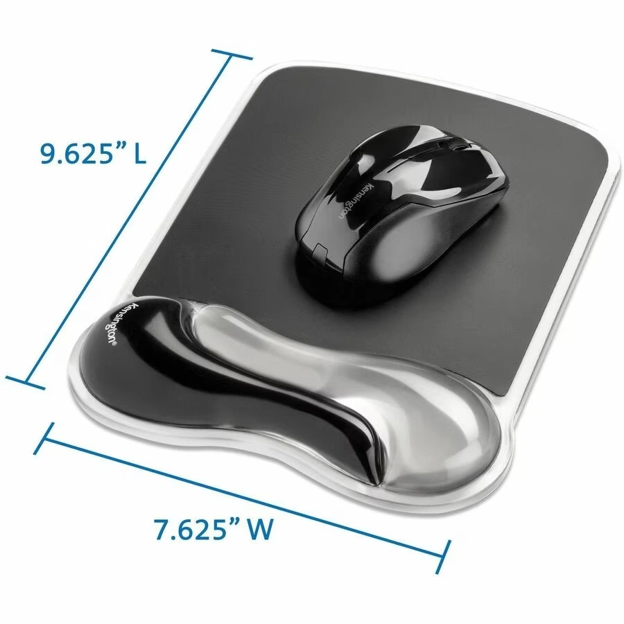 Kensington DuO Gel Wave Mouse Pad & Wrist Rest - Gray