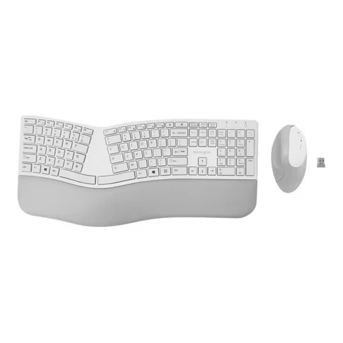 Kensington Pro Fit Ergo Wireless Keyboard and Mouse-Gray Gray