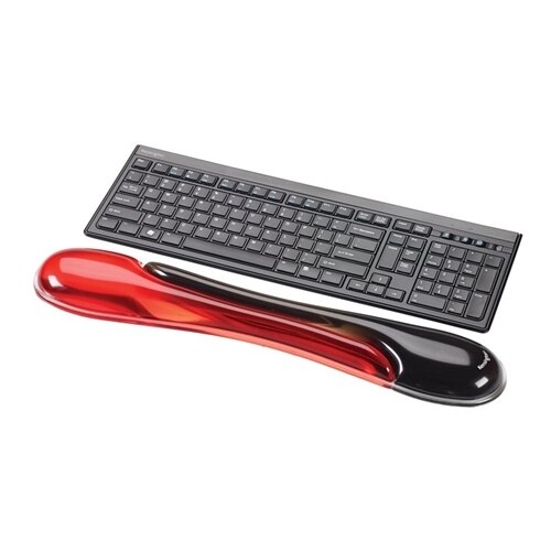 Kensington Duo Gel Keyboard Wrist Rest - Keyboard wrist pillow - red