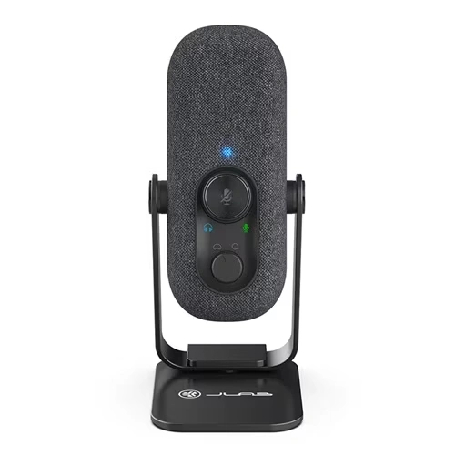 JLab Go Talk Wired Condenser, Dynamic Microphone for Studio, Podcasting, Gaming, Recording, Voice - Black