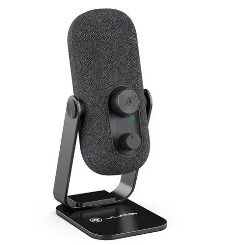 JLab Go Talk Wired Condenser, Dynamic Microphone for Studio, Podcasting, Gaming, Recording, Voice - Black