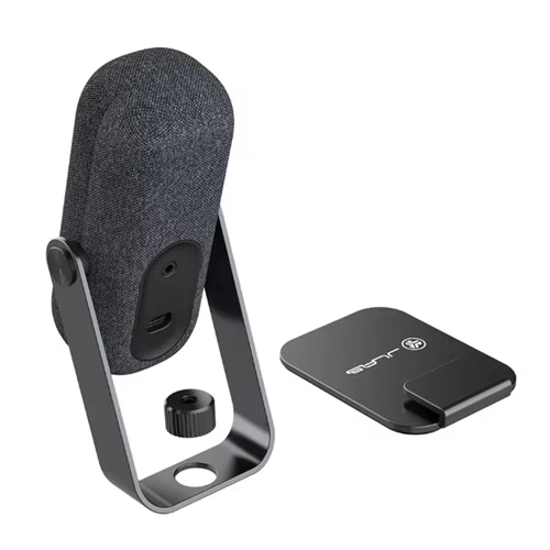 JLab Go Talk Wired Condenser, Dynamic Microphone for Studio, Podcasting, Gaming, Recording, Voice - Black