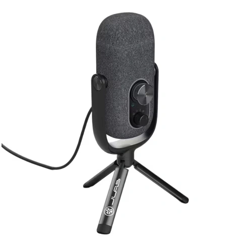 JLab JBuds Talk Wired Condenser, Dynamic Microphone for Studio, Podcasting, Gaming, Recording - Black