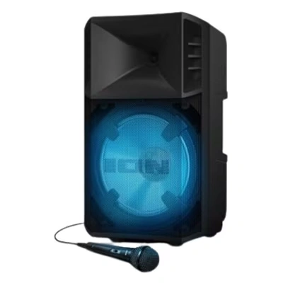 ION IPA118A Power Glow™ 300 Bluetooth 300 Watt Portable Battery-Powered Speaker System with Lights (Black)