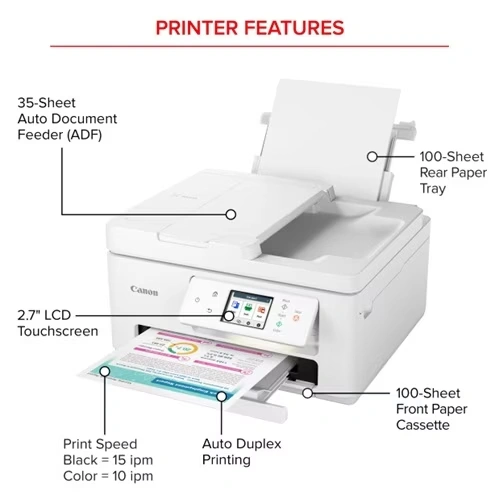 Canon PIXMA TR7820 Wireless Color All-In-One Inkjet Photo Printer 4 Canon PIXMA TR7820 Wireless Color All-In-One Inkjet Photo Printer